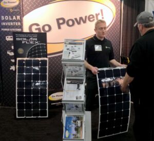 go power booth at tradeshow - full image