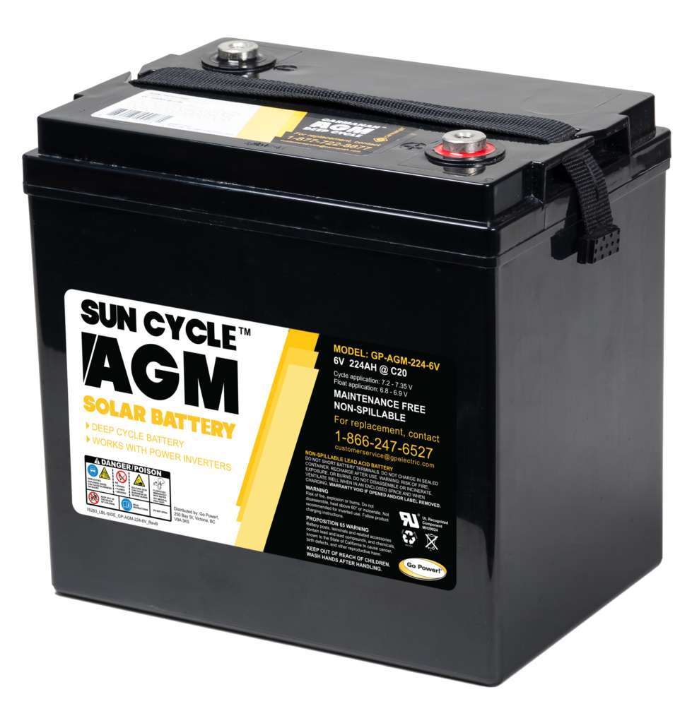 224 AGM 6v battery