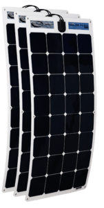 300 watt flex panels (3 x 100 watt panels)