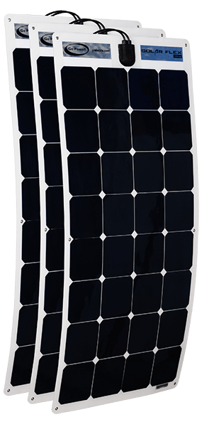 300 watt flex panels (3 x 100 watt panels)