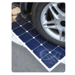 solar flex panel under a tire